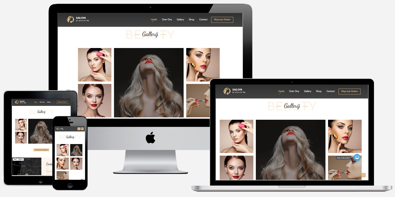 Beauty website maker