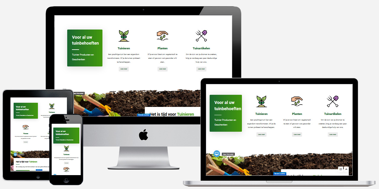 Een mooie tuinieren website