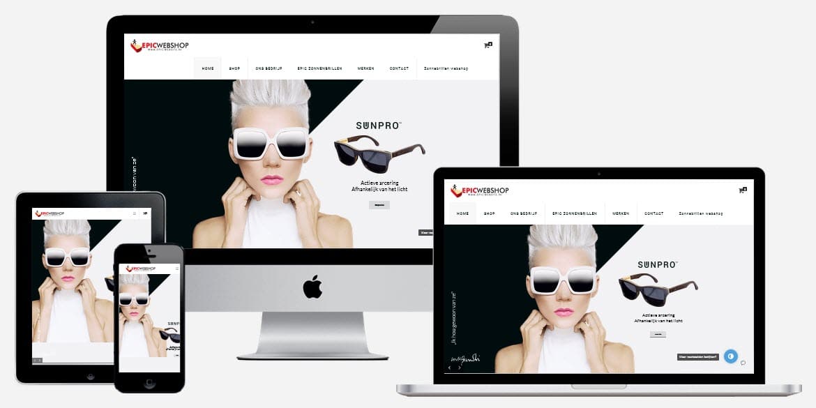 Webwinkel laten maken voor zonnebrillen