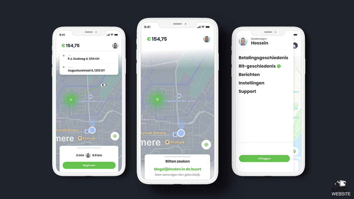 Taxi app ontwikkelaar