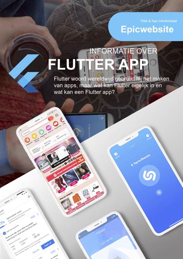 Flutter webshop en app laten maken bij epicwebsite
