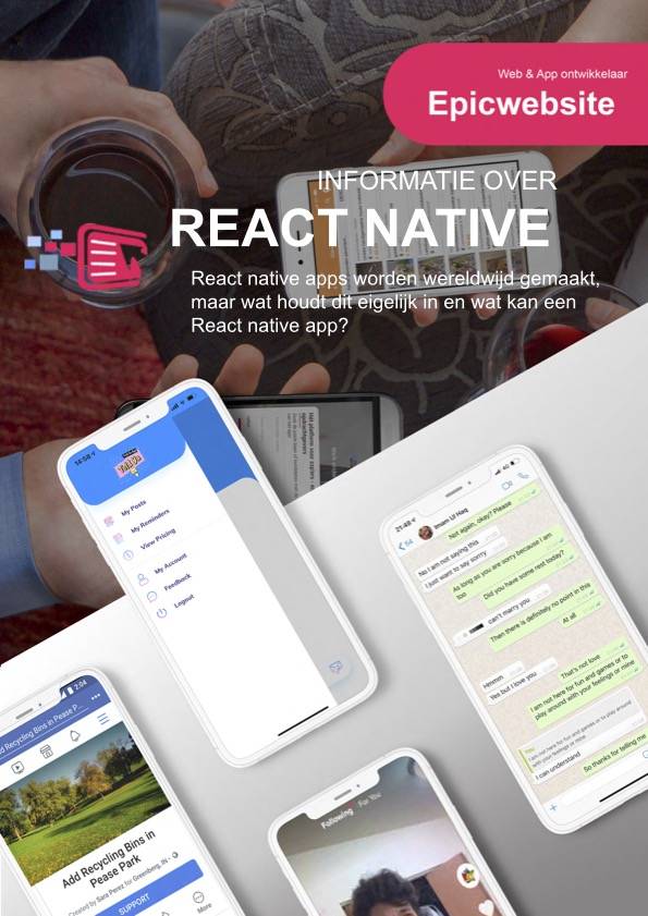 React native laten maken bij epicwebsite