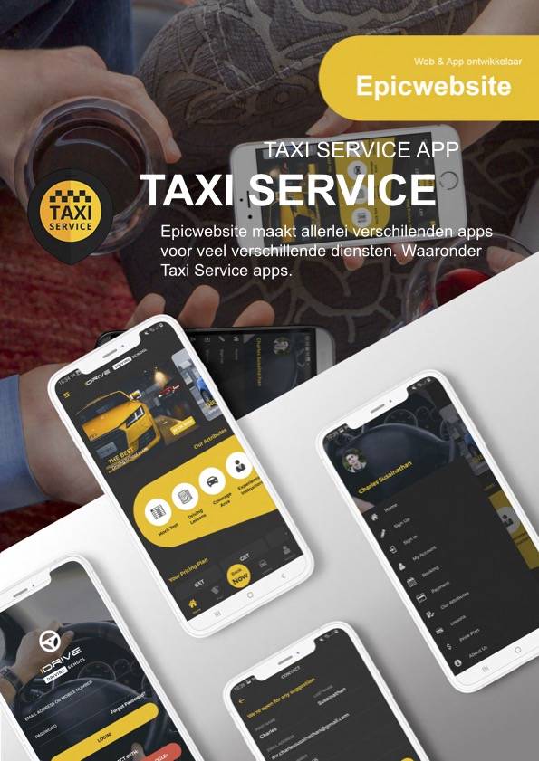 Taxi app laten maken bij epicwebsite